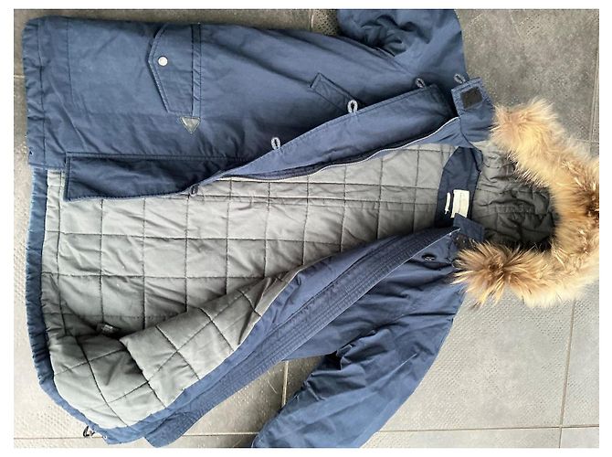 Parka Felton Isabel Marant Etoile Blu Navy Cotone - vista 5