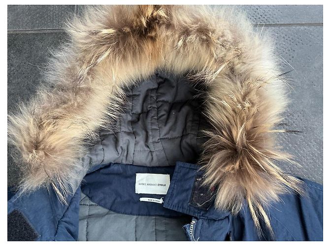 Parka Felton Isabel Marant Etoile Blu Navy Cotone - vista 6