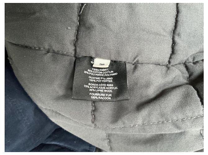 Parka Felton Isabel Marant Etoile Blu Navy Cotone - vista 7