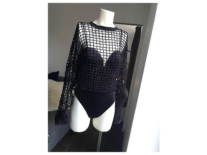 Body vintage 'Blooming' Ritmo di La Perla 40/42 rete nera Nero - vista 2