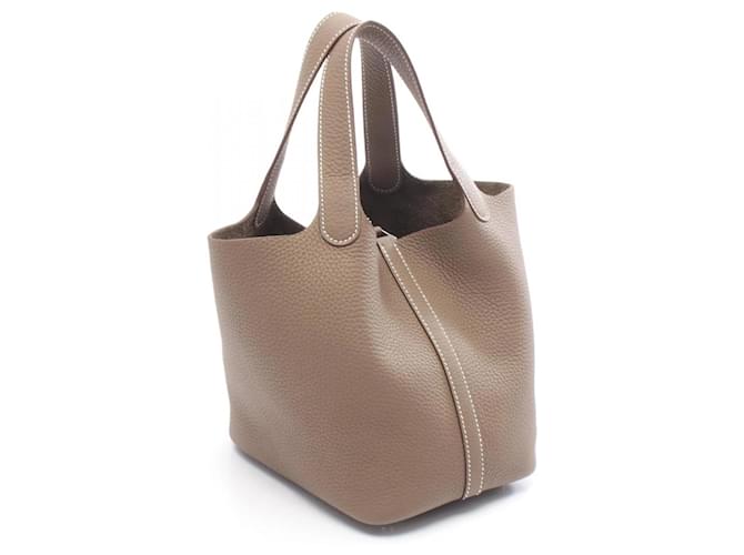 Borsa Hermès Picotin Lock PM Marrone Taupe - vista 2