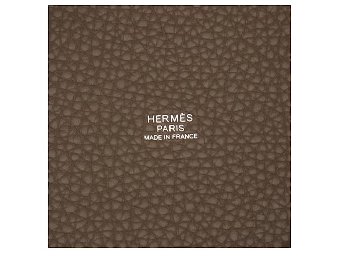 Borsa Hermès Picotin Lock PM Marrone Taupe - vista 4