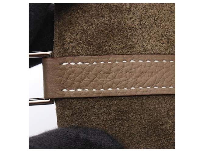 Borsa Hermès Picotin Lock PM Marrone Taupe - vista 5