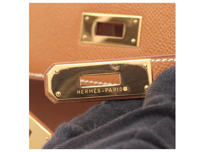 Borsa Hermès Kelly 32 Marrone - vista 11