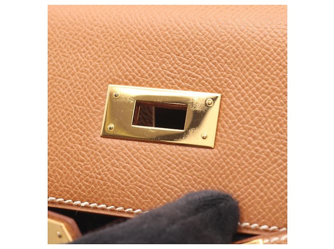 Borsa Hermès Kelly 32 Marrone - vista 12