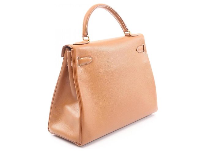 Borsa Hermès Kelly 32 Marrone - vista 2