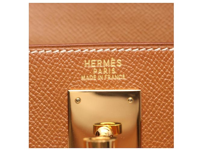 Borsa Hermès Kelly 32 Marrone - vista 4