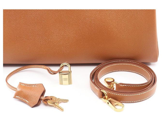 Borsa Hermès Kelly 32 Marrone - vista 6