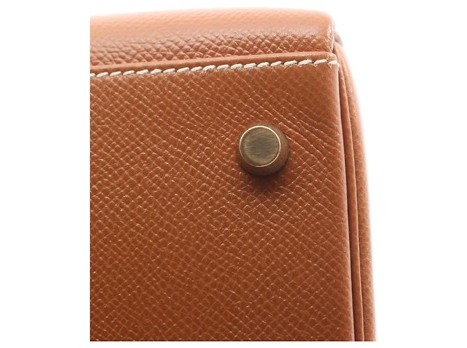 Borsa Hermès Kelly 32 Marrone - vista 9
