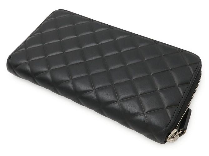Timeless Cartera larga de cuero matelassé Chanel Negro - vista 2