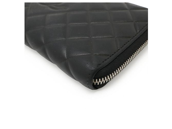 Timeless Cartera larga de cuero matelassé Chanel Negro - vista 3