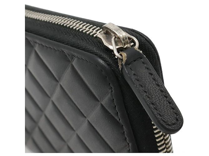 Timeless Cartera larga de cuero matelassé Chanel Negro - vista 4