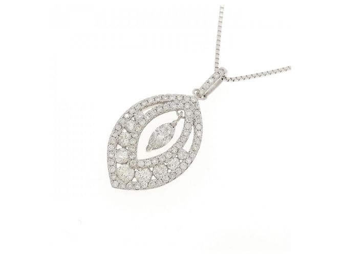 Autre Marque Collana di diamanti in oro bianco Au750 Argento - vista 3