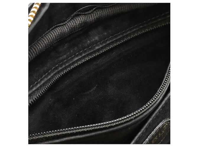 Borsa 2 in 1 in pelle verniciata Chanel Coco Mark Nero - vista 8