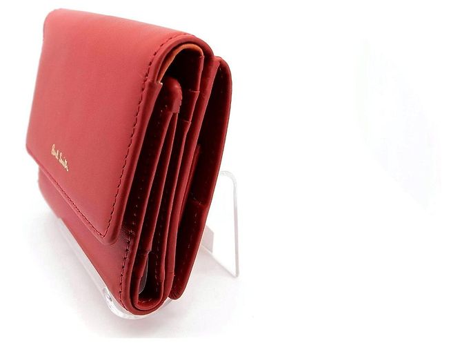 Billetera compacta de cuero Paul Smith Roja - vista 4
