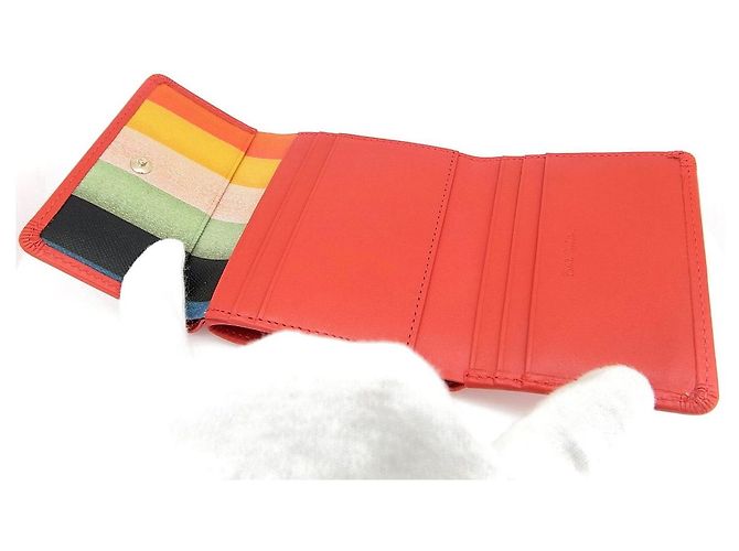 Billetera compacta de cuero Paul Smith Roja - vista 5