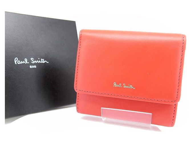 Billetera compacta de cuero Paul Smith Roja - vista 9