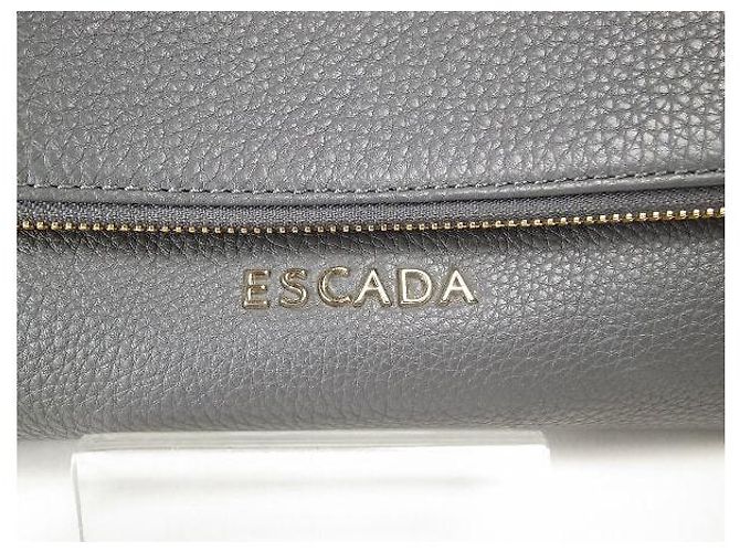 Autre Marque Escada Leder-Clutch Braun - Ansicht 3