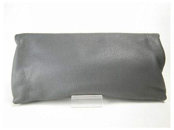 Autre Marque Escada Leder-Clutch Braun - Ansicht 4