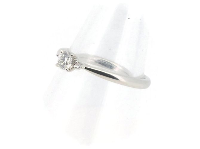 Autre Marque Niwaka PT950 Diamantring Silber - Ansicht 3