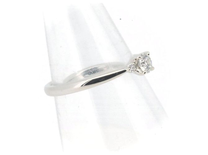 Autre Marque Niwaka PT950 Diamantring Silber - Ansicht 4