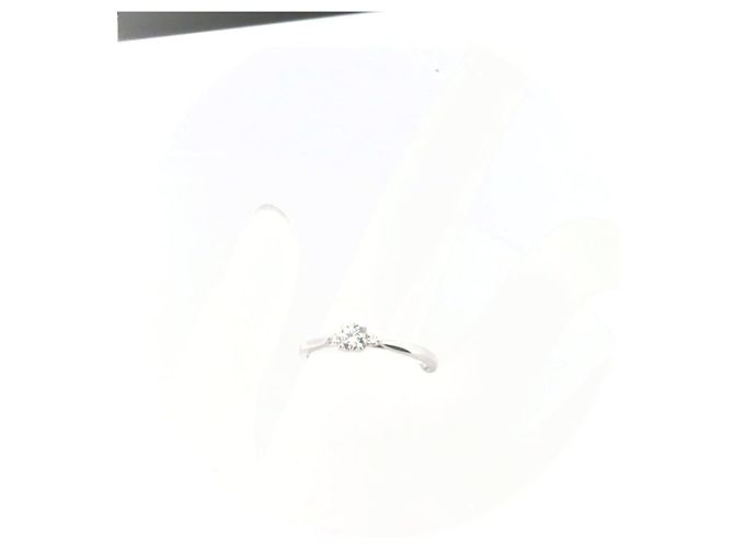Autre Marque Niwaka PT950 Diamantring Silber - Ansicht 7