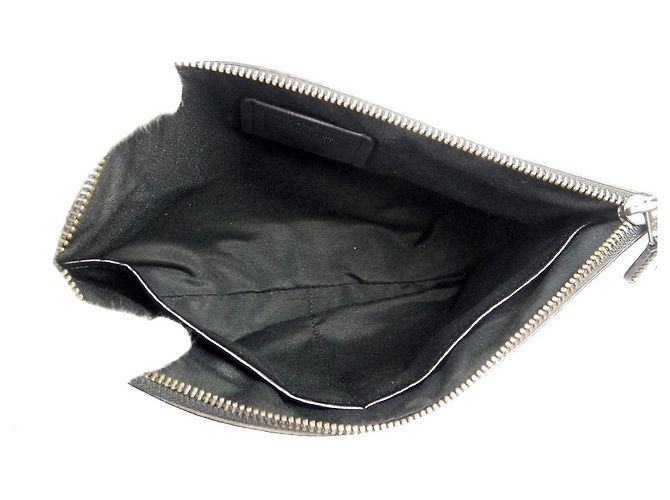 Clutch in PVC Coach Marrone - vista 5