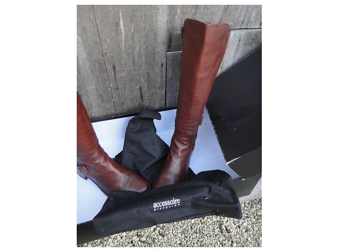 Autre Marque Botas Accessoire Diffusion de piel marrón Castaño - vista 10
