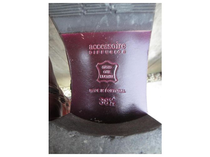 Autre Marque Botas Accessoire Diffusion de piel marrón Castaño - vista 7