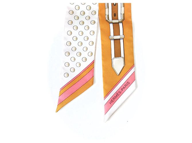 Bufanda de seda GRAND TRALALA de Hermès Blanco - vista 2