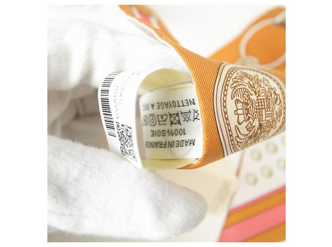 Bufanda de seda GRAND TRALALA de Hermès Blanco - vista 6