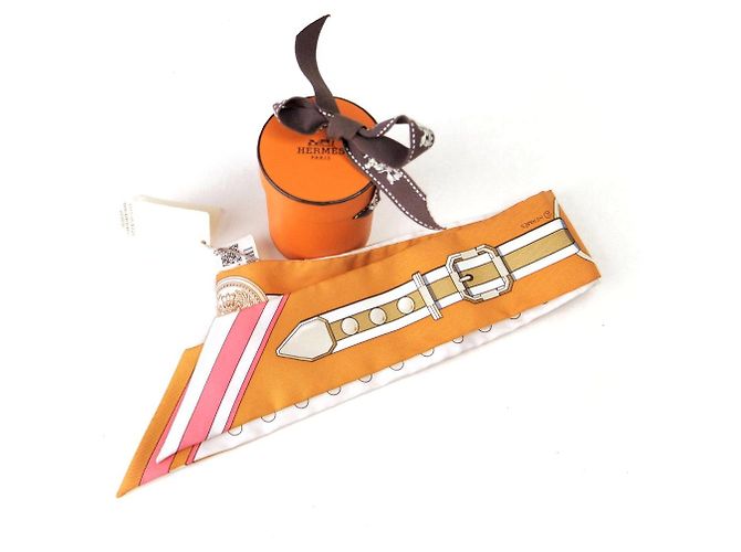 Bufanda de seda GRAND TRALALA de Hermès Blanco - vista 8