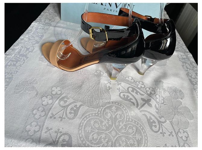 Sandali Lanvin con cinturino alla caviglia T 39 Beige - vista 10