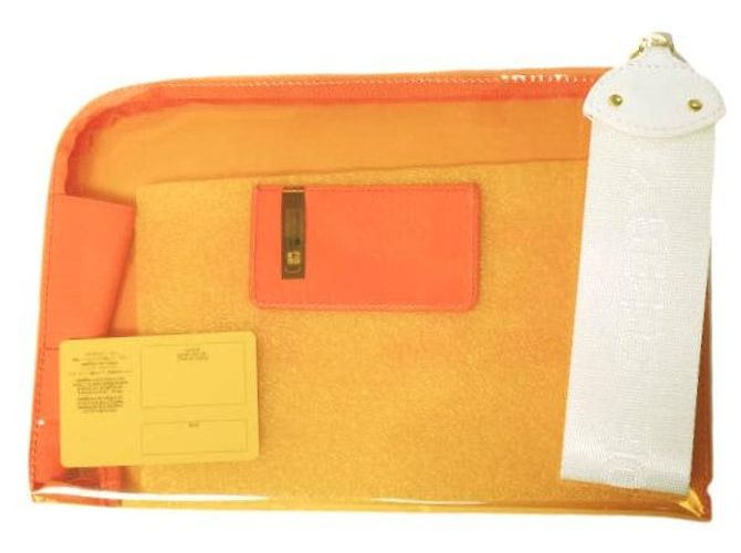 Chloé Borsa Clutch in PVC See by Chloe Arancione - vista 2