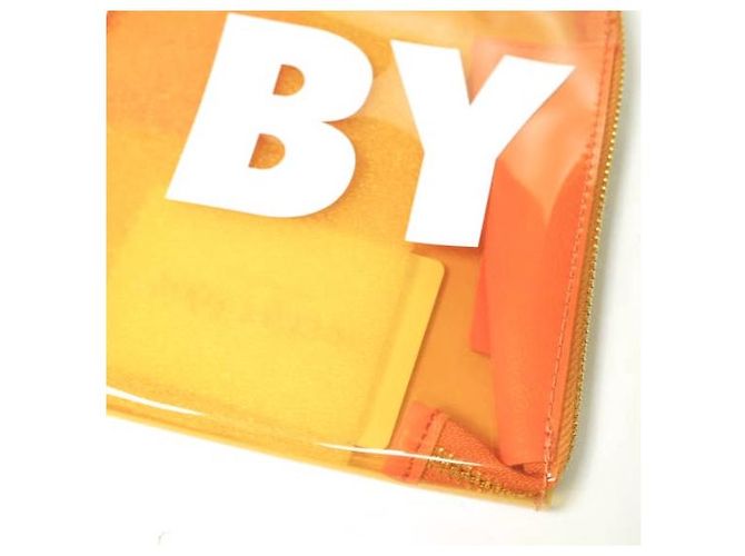 Chloé Borsa Clutch in PVC See by Chloe Arancione - vista 5