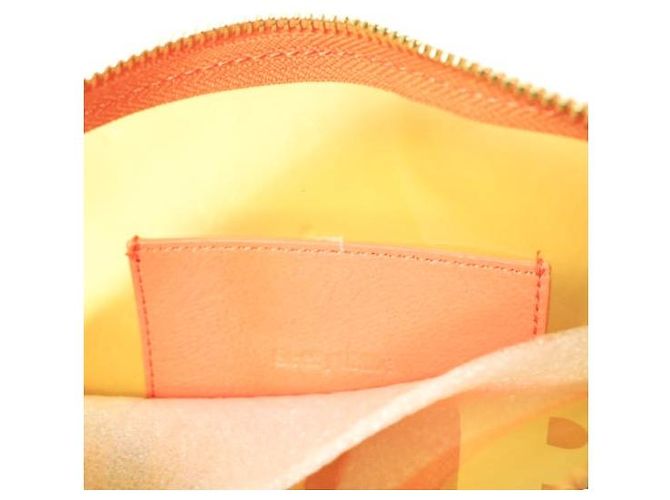 Chloé Borsa Clutch in PVC See by Chloe Arancione - vista 8