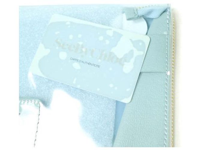 Chloé Borsa Clutch in PVC See by Chloe Blu - vista 7