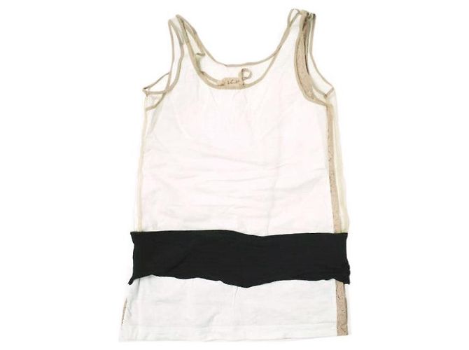 Autre Marque N21 Tüll-Spitzen-Top Beige - Ansicht 2