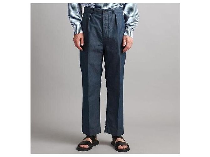 Autre Marque Pantaloni in cotone e lino Sovereign Blu - vista 3