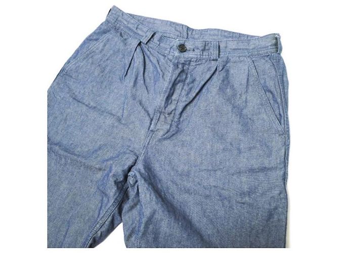 Autre Marque Pantaloni in cotone e lino Sovereign Blu - vista 4