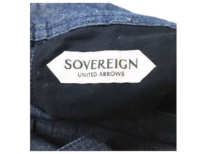 Autre Marque Pantaloni in cotone e lino Sovereign Blu - vista 9