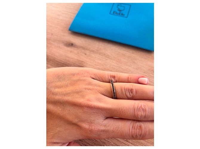 Dodo Pomellato Anello Dodo in oro bianco e diamanti neri Nero Argento - vista 4