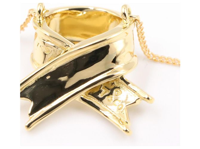 Collana con nastro incrociato Tiffany & Co. D'oro - vista 3