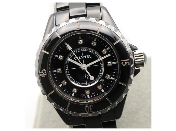 Chanel J12 12P Diamant Keramik Uhr - Ansicht 3