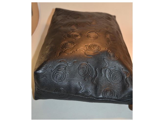 Pochette Gianni Versace in pelle nera Nero - vista 5