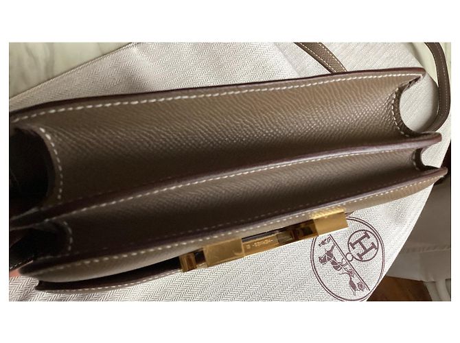 Hermès Constance 18 Etoupe Grau - Ansicht 7