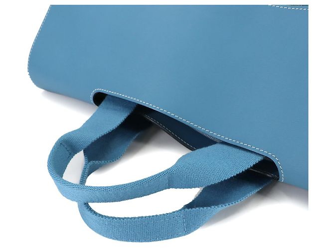 Borsa Hermès Valparaiso MM Blu - vista 6
