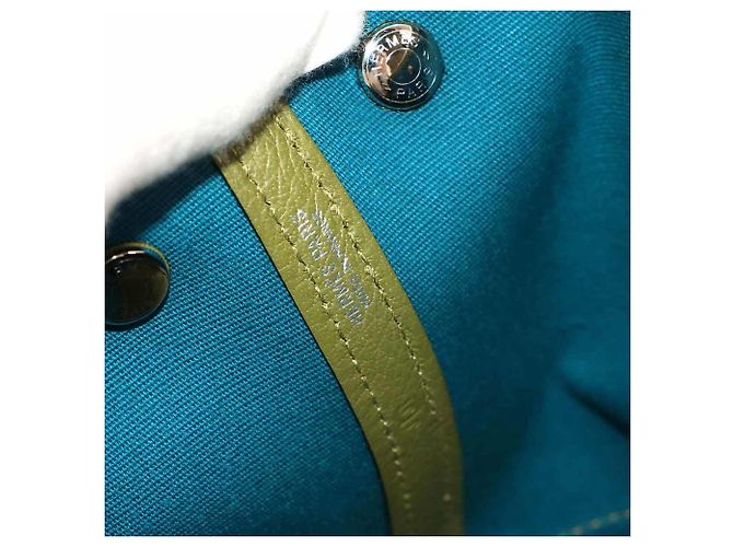 Pochette Garden Party Hermès in Verde Anis - vista 6