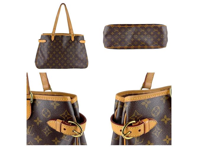 Borsa Batignolles Horizontal Monogramma Louis Vuitton Marrone - vista 3