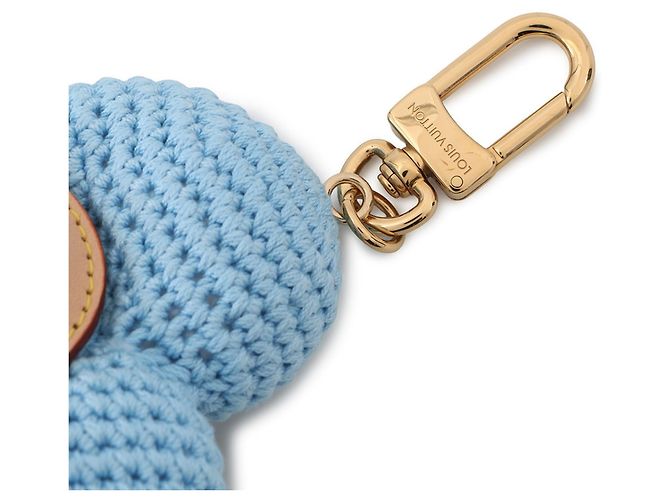 My Vivienne Häkel-Handtaschen-Anhänger von Louis Vuitton Blau Beige - Ansicht 4